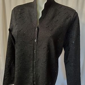 Emma James M Sparkle "Little Black Sweater" NWT